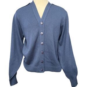 3XL Vintage Wool Cardigan Elbow Patches, Cable Knit Made UK